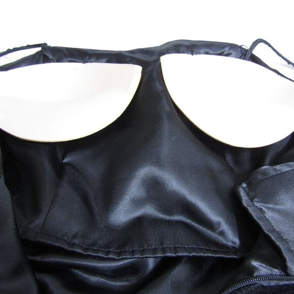 VTG Hannah S Y2K 4 Whimsigoth Fairy Goth Black Prom Witchy  BOW Mini Tutu Dress - Picture 9 of 13